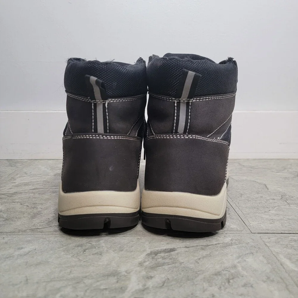 Viscozzy Unisex Gray/Black Lightweight Winter Ankle Boots